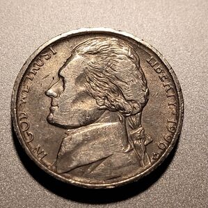 1996 D Head's Image Too Wide Letters Melt Into Rim Back - Flat Building Nickel